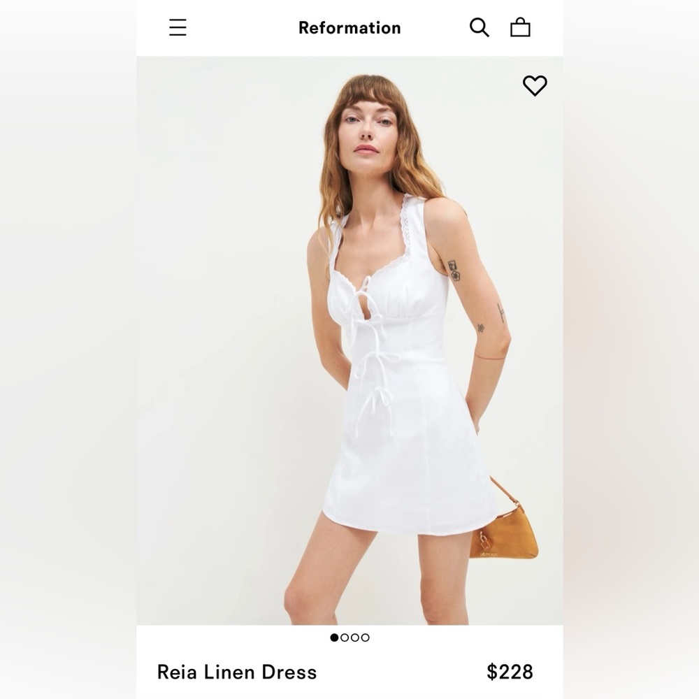 Reformation Reia Linen Dress